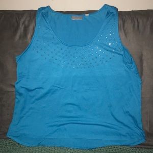 Avenue tank top with sequins